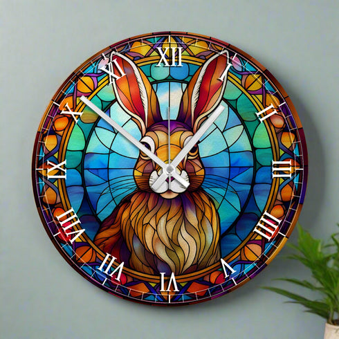 Harry Hare Suncatcher Effect Clock